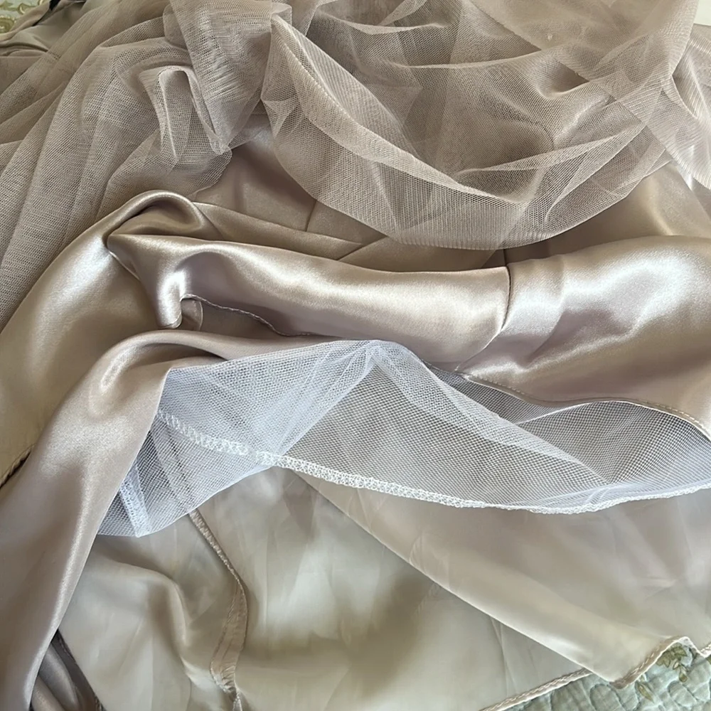 MARINA TulleElegant Cream Skirt
